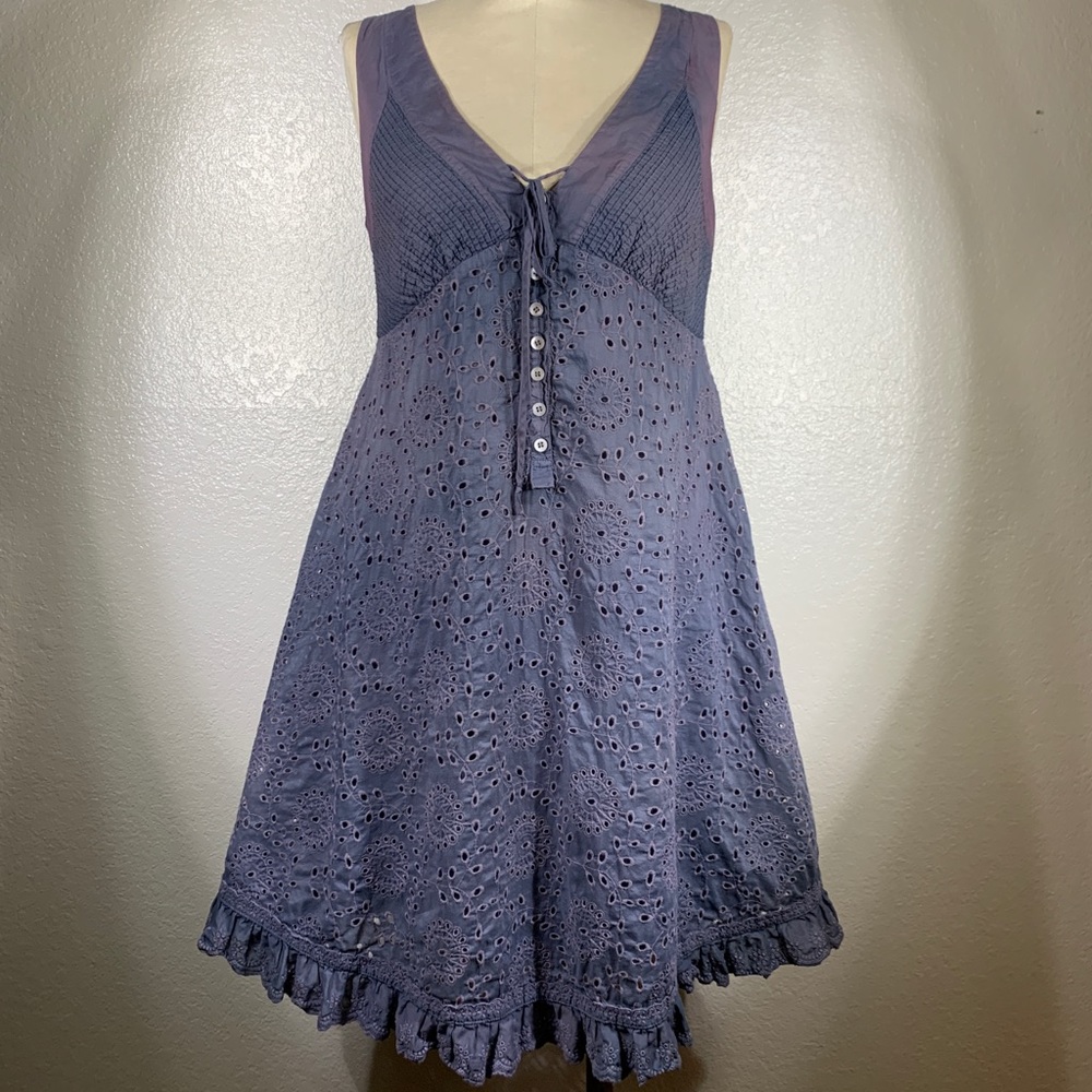 Johnny Was Pintuck Henley Cósima Dress Size S NWT